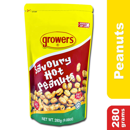 Grower's Savoury Hot Peanuts 280 grams