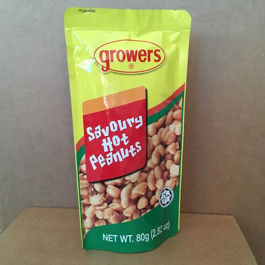 Grower's Savoury Hot Peanuts 80 grams