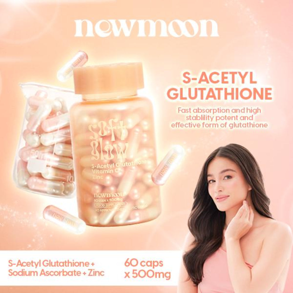 newmoon s-Acetyl Glutathione + Vitamin C + Zinc (60 cps x 500g)