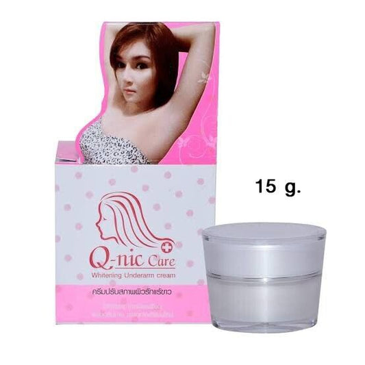 Q-Nic Care Underarm Legs Knee Neck Armpit White Cream Clear Smooth skin 15g